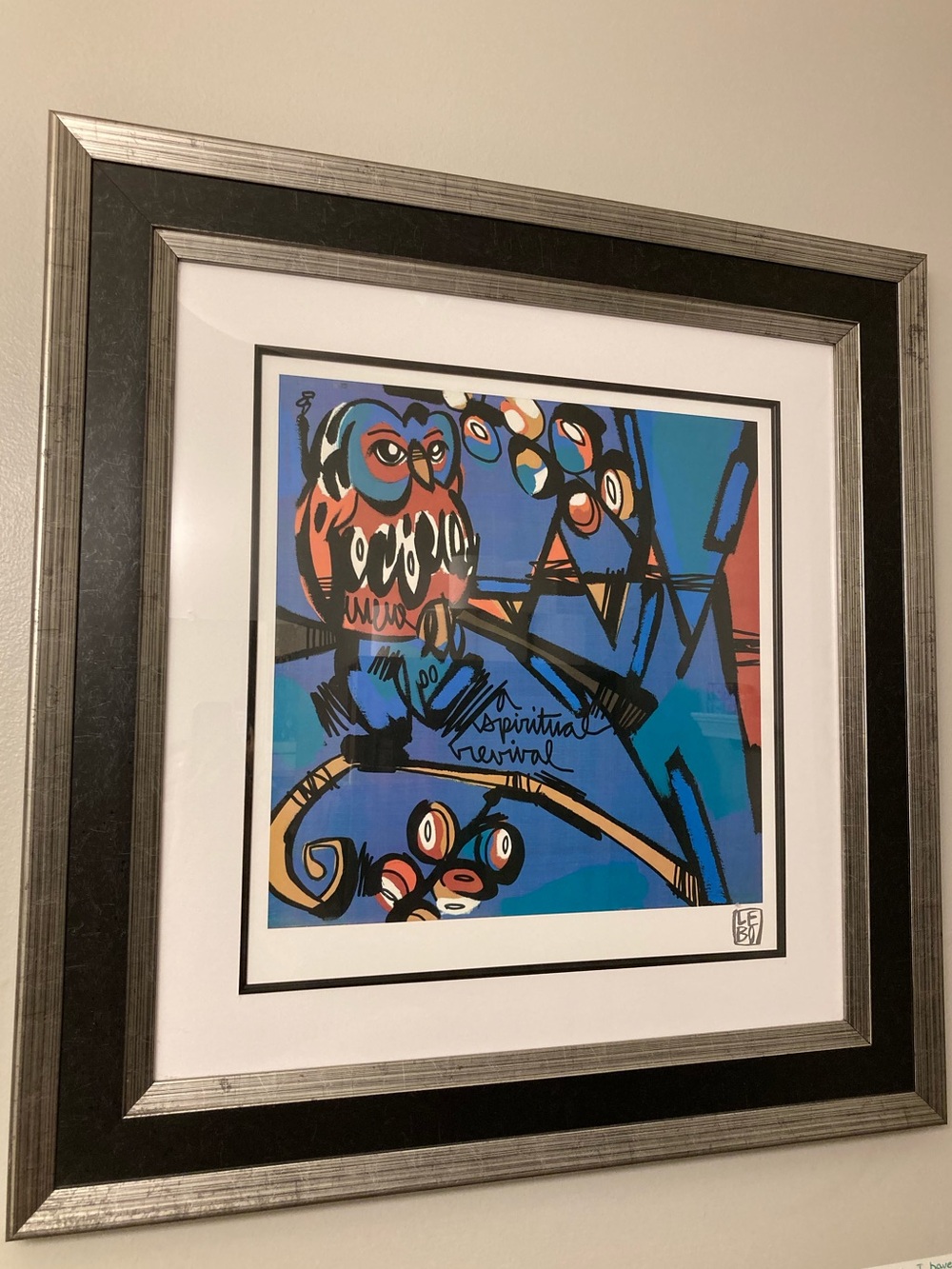 LEBO “A Spiritual Revival” Signed Seriolithograph Art Print Framed